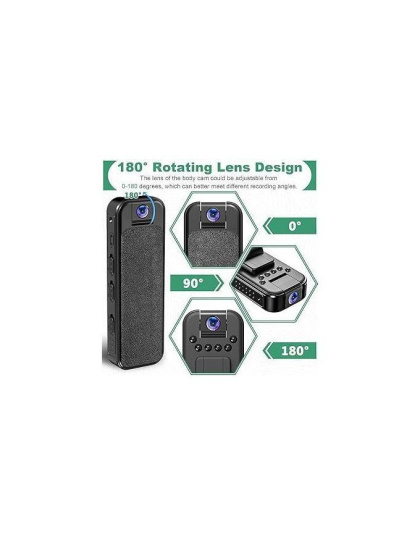 Mini Body Camera with HD Video, Audio &amp; Night Vision